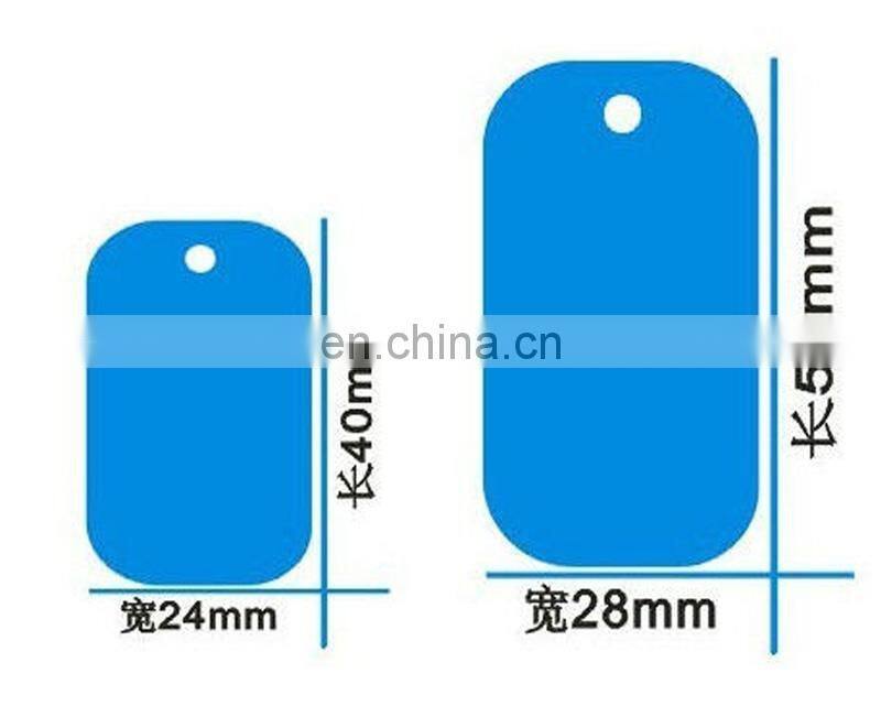 custom 50x30mm zinc alloy type metal dog tag factory direct sell