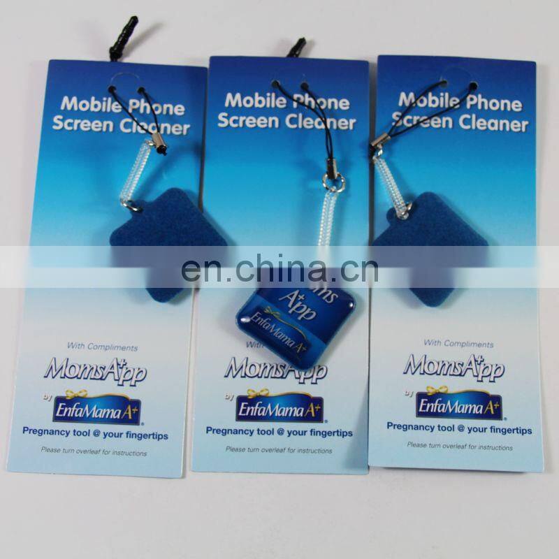 China wholesale business promotions gifts cell phone screen cleaer stickers