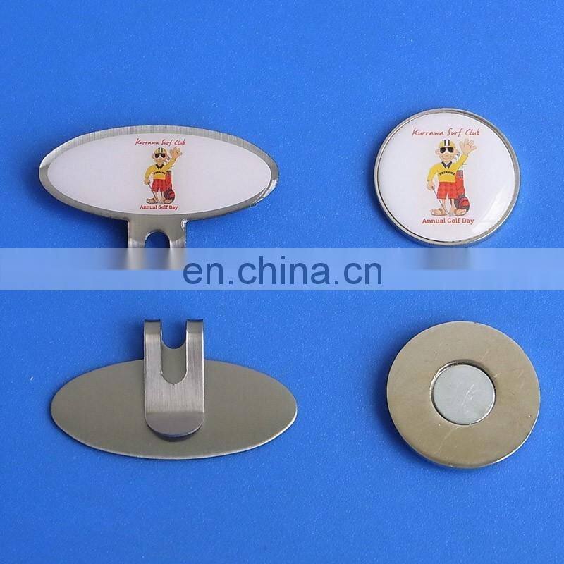 Black Nickel Parachute Shaped Magnetic Ball Marker Hat Clip - Modern Wealth