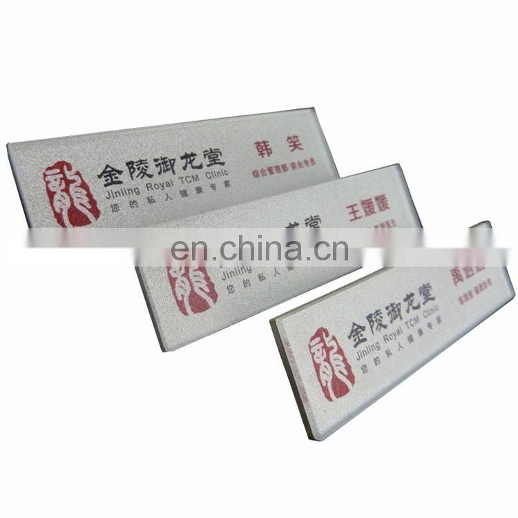 Custom Metal staff name badge international employee name badge