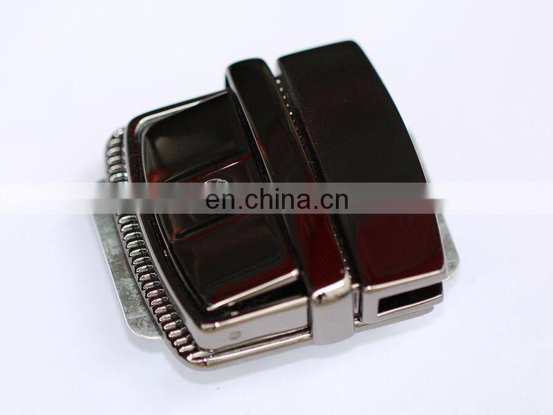 Customized design bag hardware metal briefcase locks/ metal twist locks