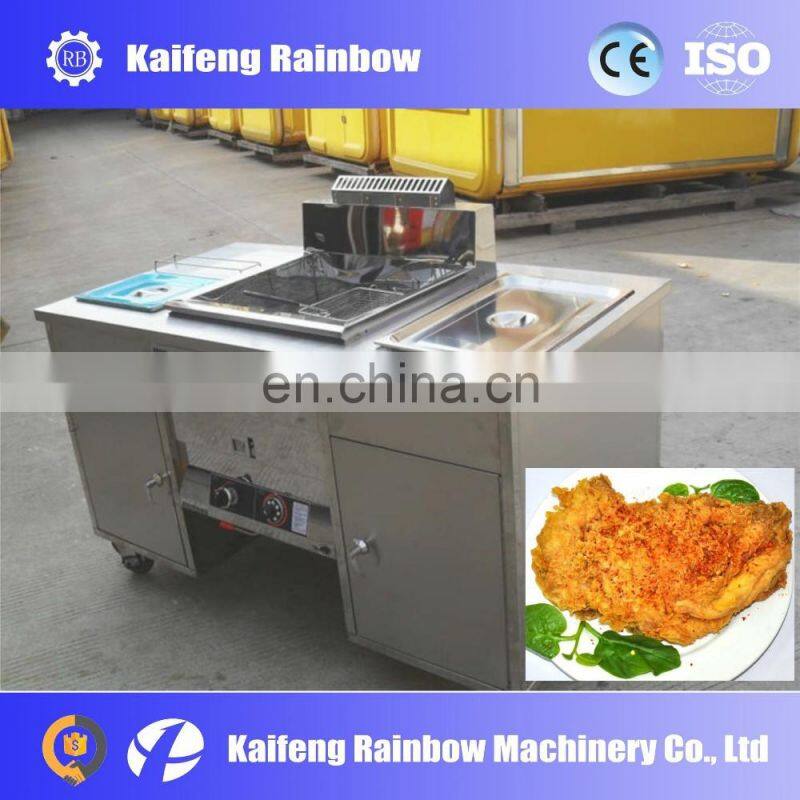 Industrial Made in China 2 tank potato chip frying machine chicken fryer for restaurant