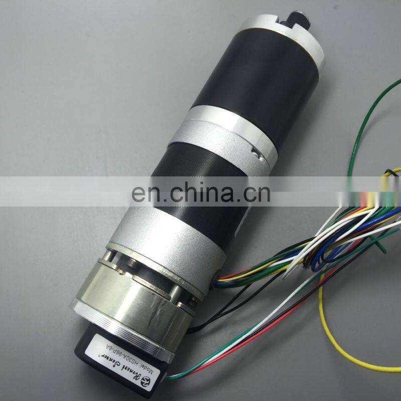 57mm 24v brushless dc gear motor 8Nm 100rpm, with option encoder HS28A