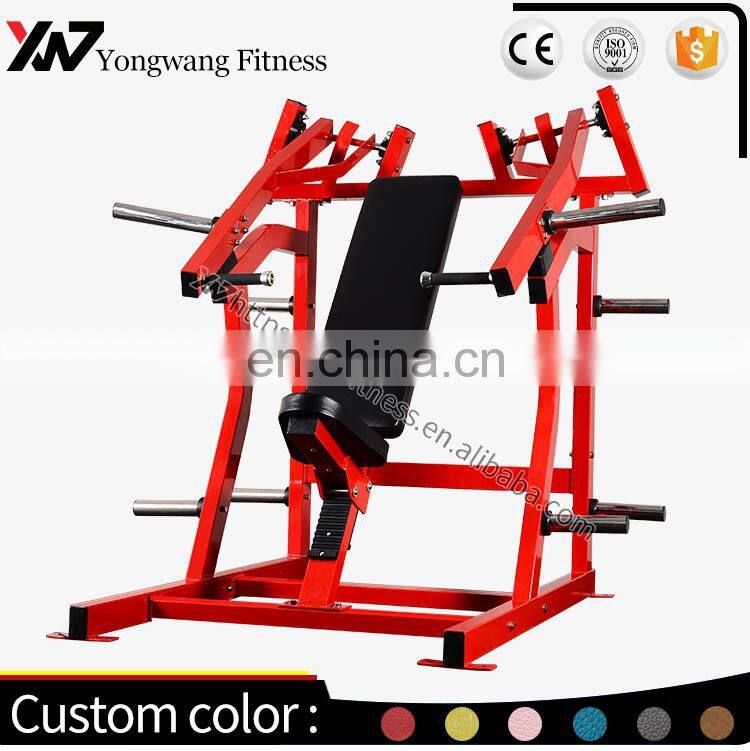 gym equipment plate loaded incline bench press