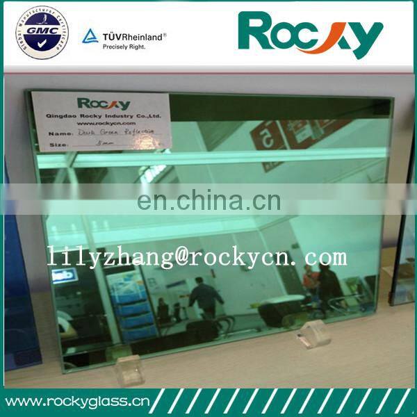 Best quality 6 mm colors tempered glass reflective price