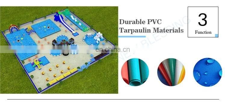 Outdoor Inflatable Amusement Park Project, Inflatable Land Water Park / Kids & Adults Inflatable Water Sports