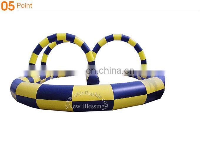 New inflatable go karts track ,outdoor inflatable race track