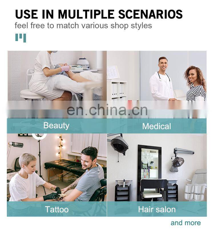 white stainless steel lockable salon trolley trolley carts for beauty salon