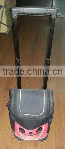 Rolling trolley cooler bag with wheels