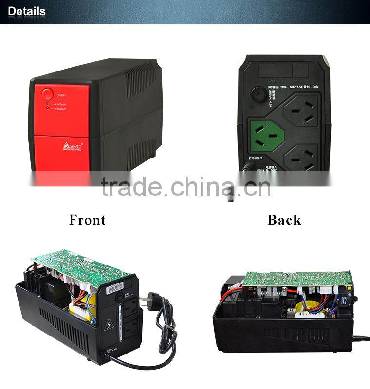 600VA / 360W Line-interactive CPU USB RJ45/11 Pastic/Metal LCD/LED UPS