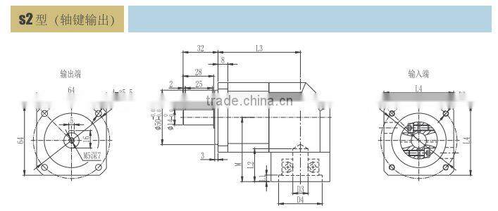 servo and stepper motor planetary gearbox