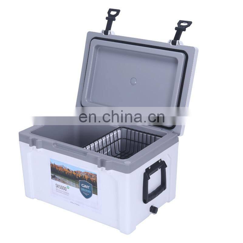 Insulated wholesale Hot selling Eco friendly Outdoor 50L Waterproof Portable cooler box For Camping fishing