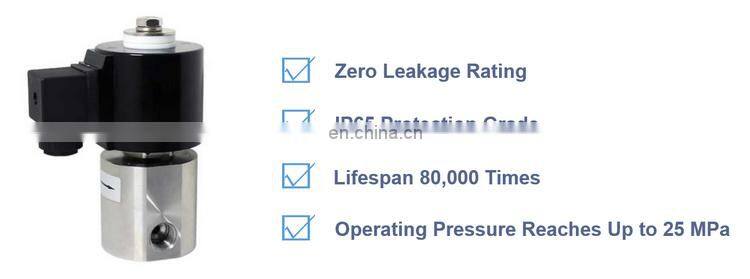 COVNA 2 Way 12V DC Normally Closed High Pressure Water Air Stainless Steel Solenoid Valve