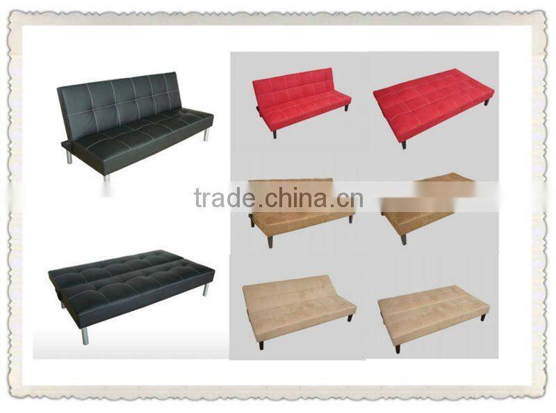 Black Leisure Sofa For Home/ Leisure Futon Sofa Sleeper