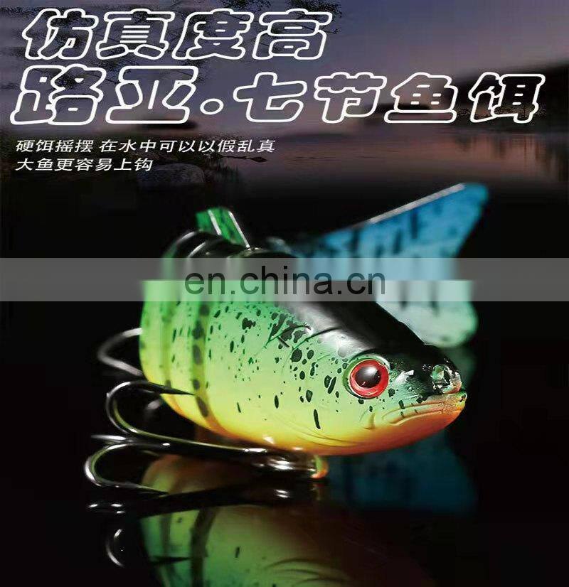 Hot sell Stocked Multi Jointed Artificial Fishing Bait 10cm 15.7g Lifelike Trout Fishing Lure for bass perch trout