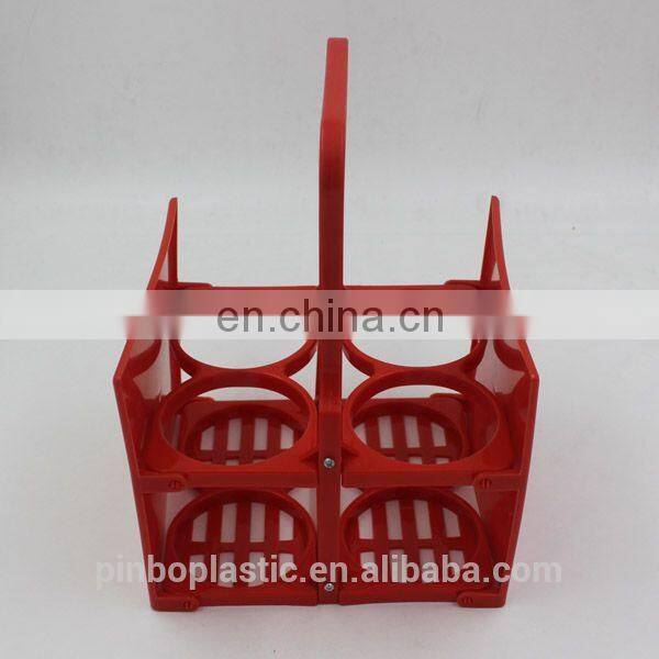 Plastic Foldable 4 Pack Beer Bottle Carrier