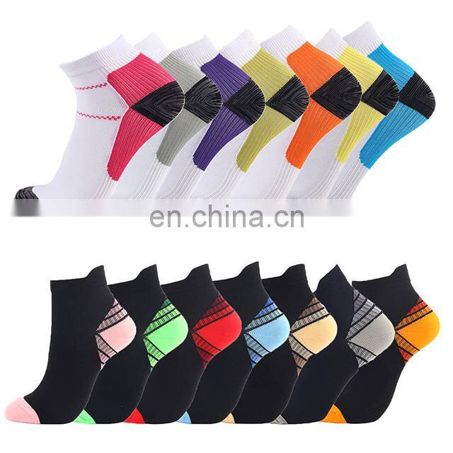 Full Cotton Comfort Basketball Custom Compression Ankle Low Cut Men's Running Socks