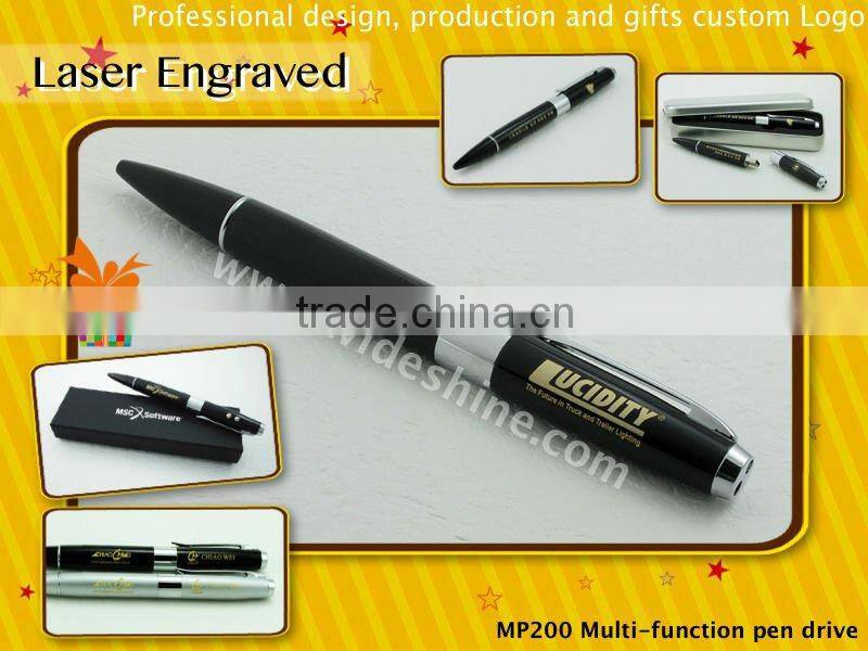Laser pen with Multi function pen drive with electronic pen , usb ball pen with laser pointer