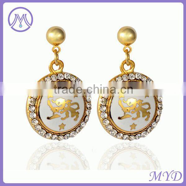 Drop pendant earrings enamel jewelry earrings