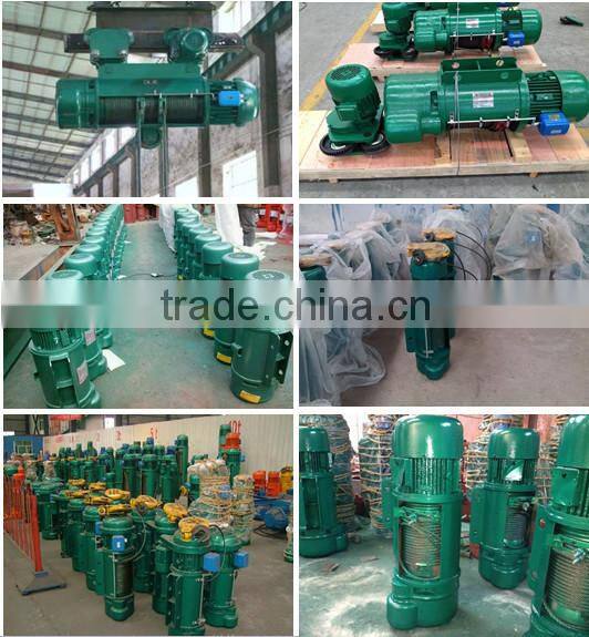 Light Lifting Equipment Electric Wire Rope Hoist Crane with Trade Assurance