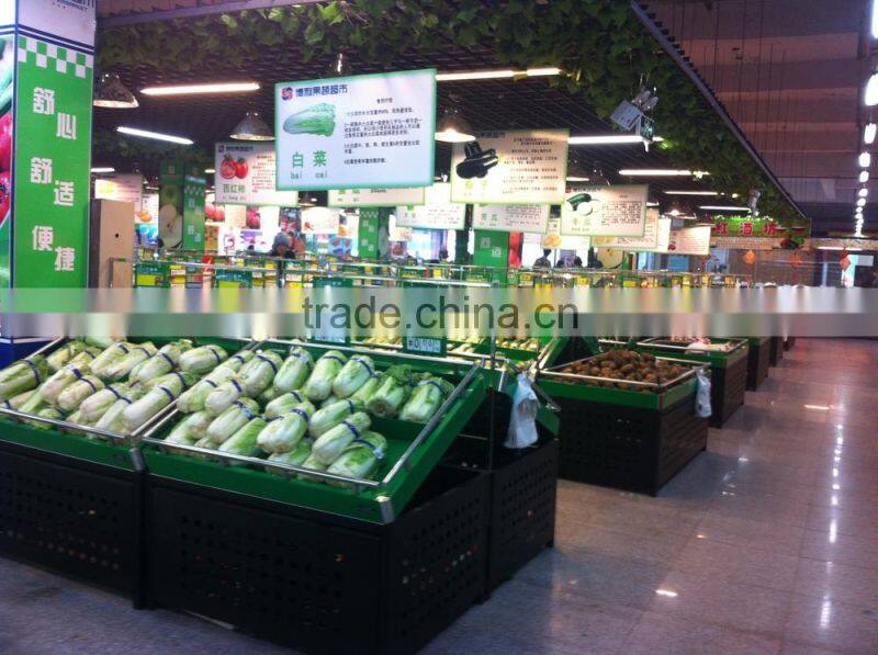 APEX supermarket vegetable and fruit display shelves
