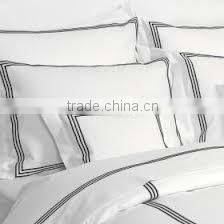 bed linen 100% cotton white color for star hotels