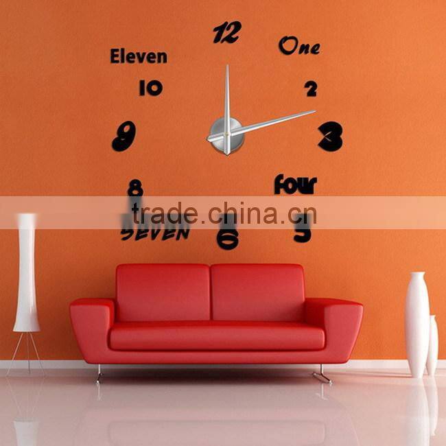 2015 new style DIY butterfly wall clock theme