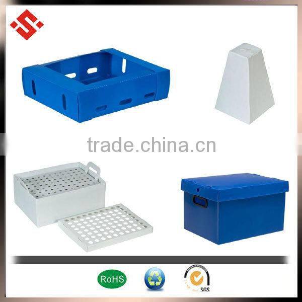 2015 corrugated plastic material black esd tray