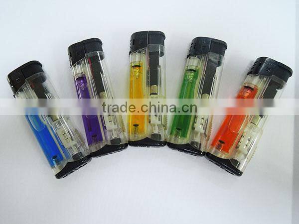 five color gas electronic lighter cigar lighter with led light