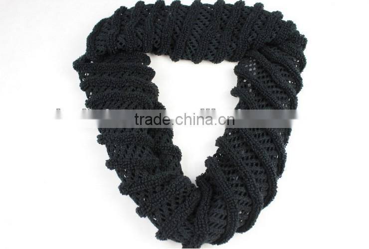 Winter Fashion Twill Solid Color Women Loop Scarf