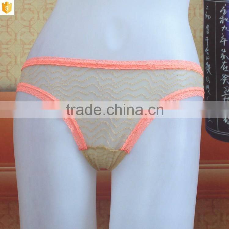 Unique stylish small hole visible sexy mesh thong