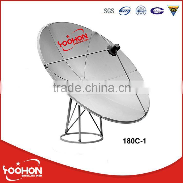 Global tv dish 180cm c/ku band dish antenna