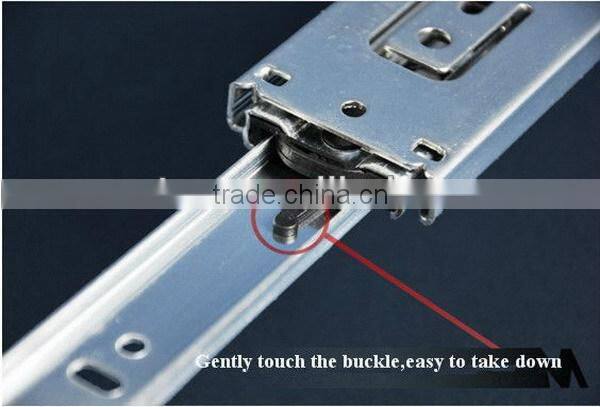 3 fold 45mm ball bearing drawer slide