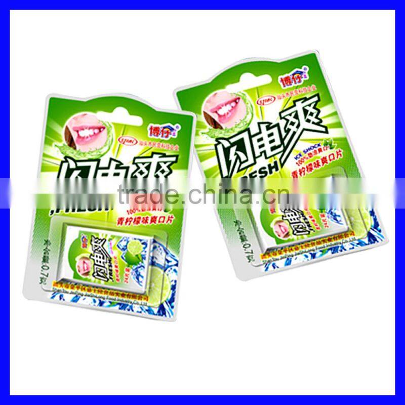 Compressed Paper Chew Mint Candy