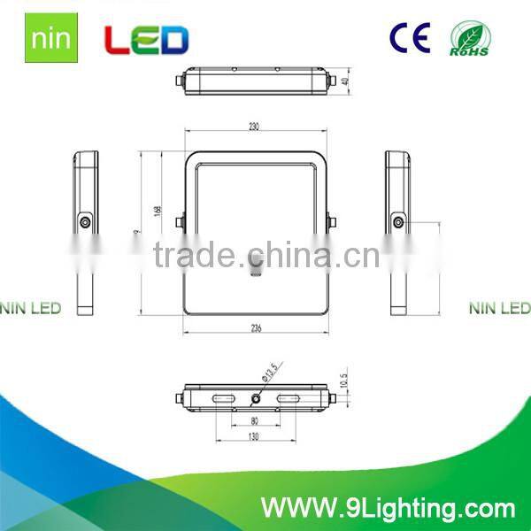 Bottom price latest wide angle led flood lights white housing floodlight