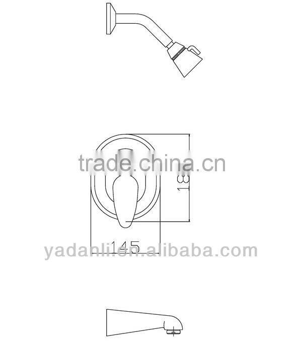 rainfall shower faucet without slide bar 7534