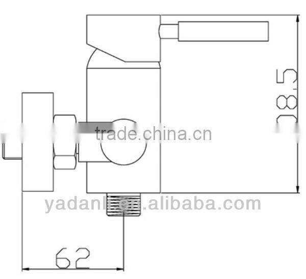 high quality single handle wall mounted shower faucet 5550