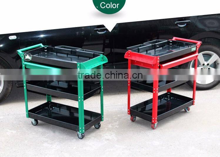 best-selling foldable 4 layer tool trolley multifunction plastic tool trolley cart