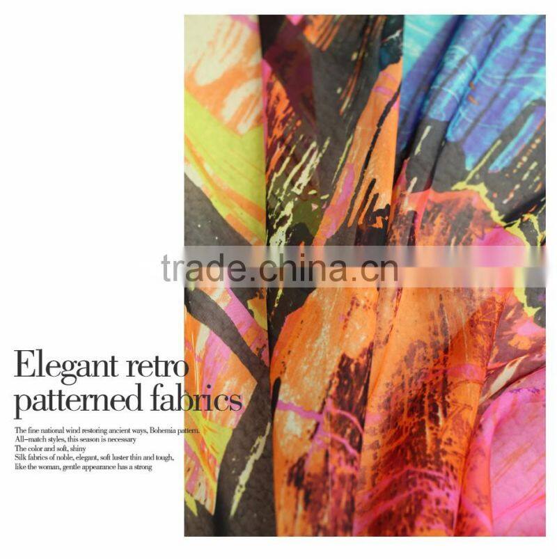 print chiffon fabric Shijiazhuang silk chiffon fabric plain chiffon fabric
