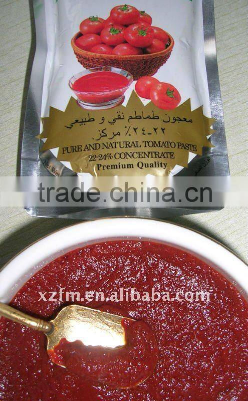 22-24 tomato paste in standing pouch
