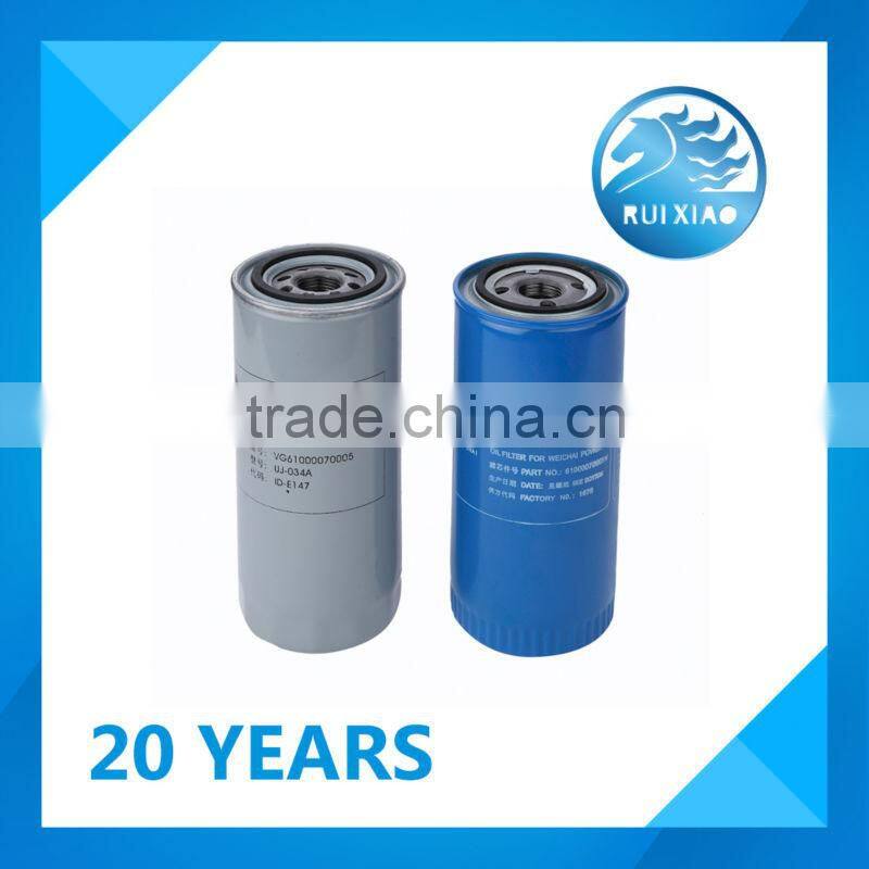 Hot Sale Car Oil Filter For Weichai Power WD615