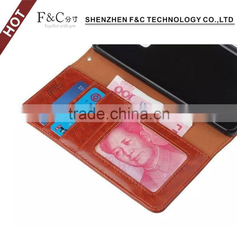 factory wholesale phone case for Huawei P9 , wallet stand leahter case for Huawei P9