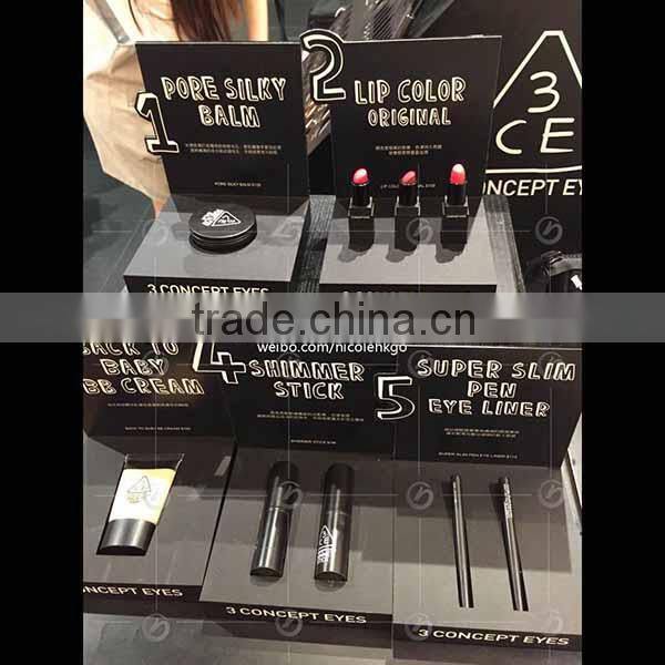 high quality acrylic cosmetic display, manufacturer cosmetic display