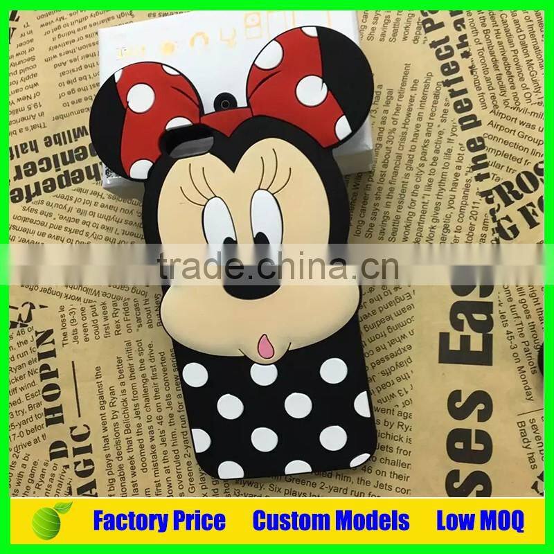 For disney Mickey and Minnie custom Silicone mobile 3d phone case for Sony Xperia Z5 E6883 phone back cover case