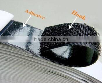 Strong sticky Self adhesive hook and loop roller back with glue