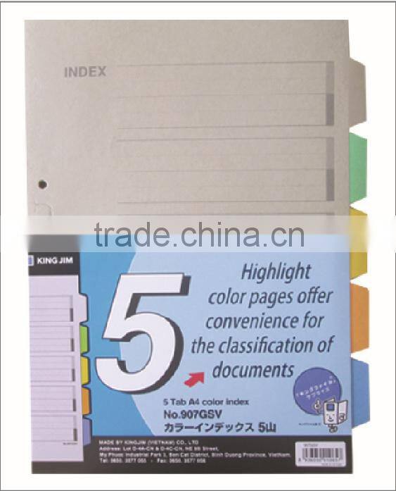 Index Paper 907GSV - Documents Divider