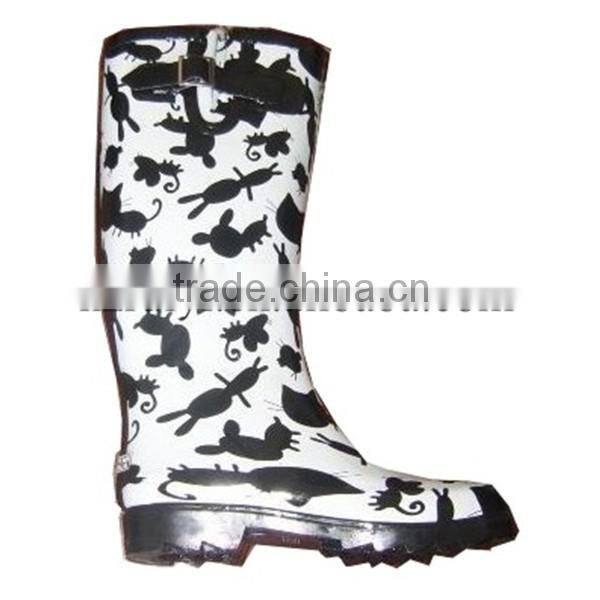 Factory best price customized wholesale antiskid vulcanized good quality pure wellington garden boots