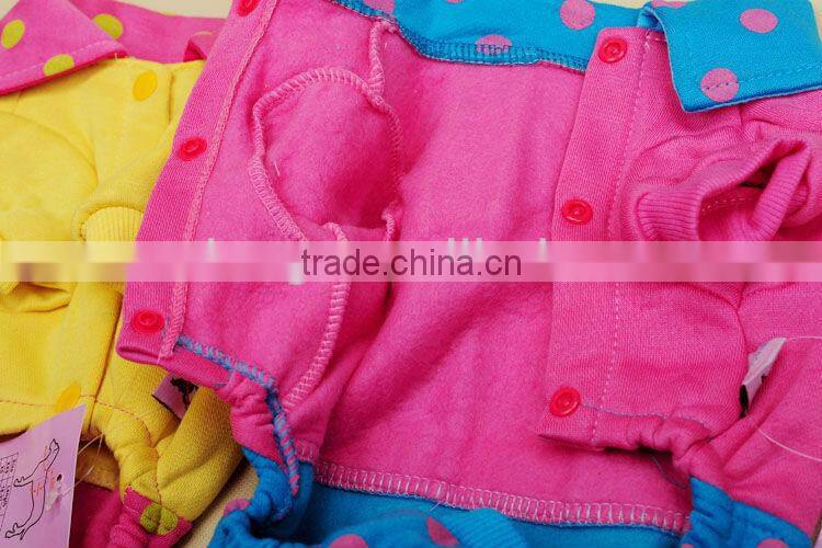 Little Dots Suspender Trousers for Dog, Teddy Pet Wear, Autumn&Winter Dog Clothes 1/3