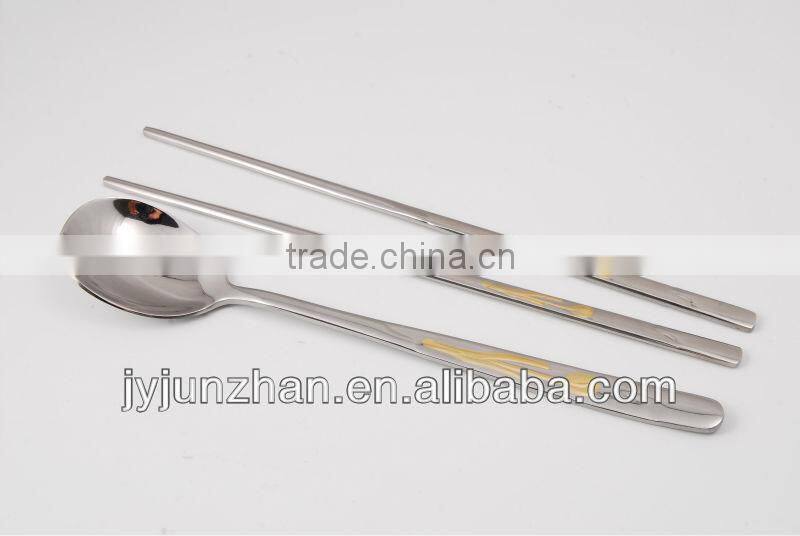 STAINLESS STEEL CHOPSTICKS MADE BY JIEYANG FACTORY FIRECTLY WITH LOW PRICE