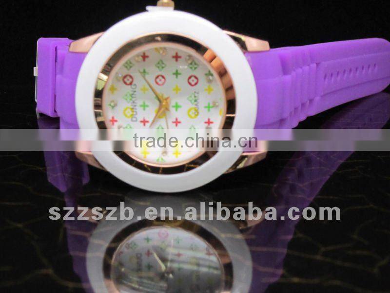 women quartz watch silicone watch